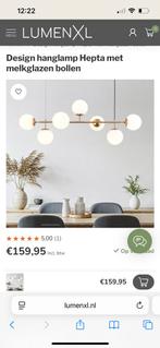 Franse hanglamp met melkglazen bollen, Huis en Inrichting, Lampen | Hanglampen, Ophalen of Verzenden, Nieuw, Frans, 50 tot 75 cm