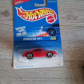 Hot Wheels 1 64 1995 Porsche 911 #590 lange kaart retro beschikbaar voor biedingen