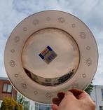 6 vintage Vereco de Duralex art deco print borden 23 cm, Huis en Inrichting, Keuken | Servies, Nieuw, Ophalen of Verzenden, Glas