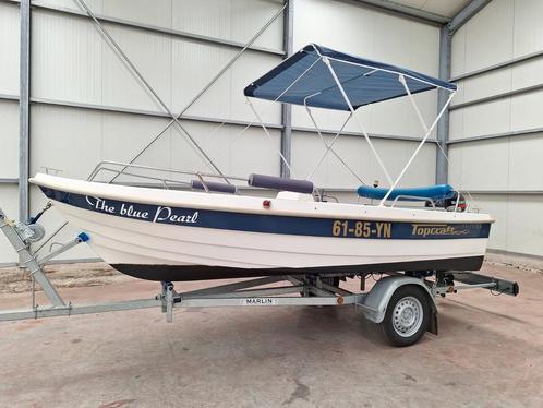 Topcraft 430 futura consoleboot, Watersport en Boten, Vis- en Consoleboten, Zo goed als nieuw, 10 tot 30 pk, 3 tot 6 meter, Benzine