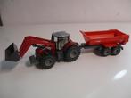 Siku Massey Ferguson met Krampe kipper, Ophalen of Verzenden, Gebruikt, Hijskraan, Tractor of Landbouw, SIKU