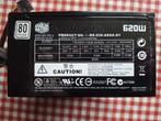 Cooler Master 620W interne voeding PSU 80 Plus ZGAN, Ophalen of Verzenden, Zo goed als nieuw