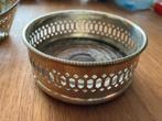 Verzilverd bakje met houten bodem Made in Sheffield Engeland, Antiek en Kunst, Antiek | Goud en Zilver, Ophalen of Verzenden, Zilver