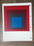 Josef Albers offset prent jaren 70 geometrisch abstract, Antiek en Kunst, Kunst | Overige Kunst, Verzenden