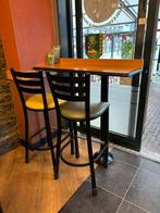 Tafel met barkrukken 2 sets Subway style, Ophalen, Zo goed als nieuw