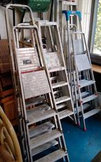 Aluminium ladders, Doe-het-zelf en Verbouw, Ladders en Trappen, Ophalen, Gebruikt