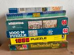 7 legpuzzels, Hobby en Vrije tijd, Ophalen of Verzenden, 500 t/m 1500 stukjes, Legpuzzel