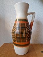 Oranje met creme vaas west germany, 271-25, Antiek en Kunst, Antiek | Vazen, Ophalen of Verzenden