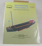 Karton bouwplaat: binnenvaartschip "Terneuzen II"., Hobby en Vrije tijd, Modelbouw | Boten en Schepen, Ophalen of Verzenden, Nieuw