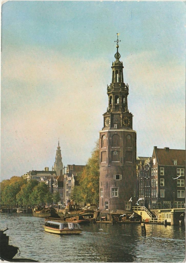 AMSTERDAM Montelbaanstoren, Verzamelen, Ansichtkaarten | Nederland, Gelopen, Noord-Holland, 1960 tot 1980, Verzenden