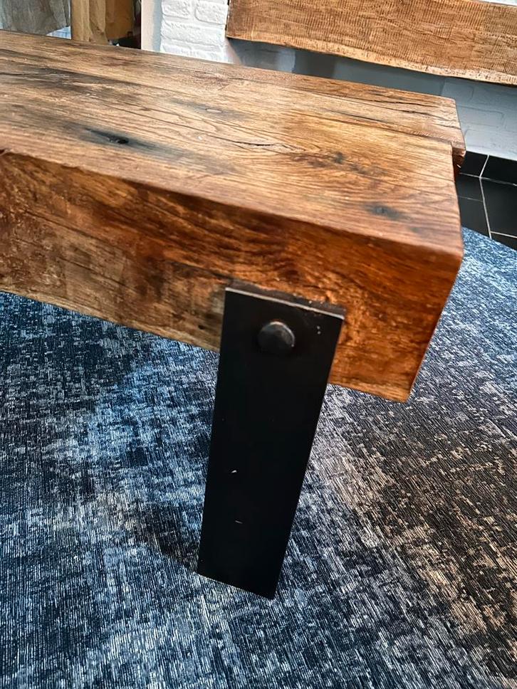 Robuuste Salontafel - Uniek Design!, Huis en Inrichting, Tafels | Salontafels, Gebruikt, Minder dan 50 cm, 50 tot 100 cm, 50 tot 100 cm