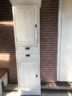 Teak houten kast ( enkele kast ) met 2 deuren en 2 lades, Ophalen, Gebruikt, Teakhout, 50 tot 100 cm