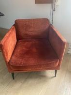 Fauteuil roestbruin corduroy/rib, Huis en Inrichting, Fauteuils, Ophalen, Gebruikt, 75 tot 100 cm, 75 tot 100 cm