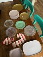 Divers serviesgoed: borden, schalen, kerstservies, Huis en Inrichting, Overige materialen, Gebruikt, Ophalen of Verzenden, Bord(en)