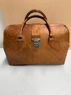 Vintage leren reistas / dokterstas, 40 tot 60 cm, 30 cm of meer, Bruin, Onbekend