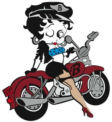 Prachtige sticker van Betty Boop   beschikbaar voor biedingen