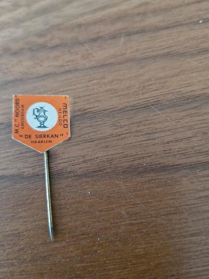 Sp 1023 Vintage M.C. Noord Amsterdam Speldje, Verzamelen, Speldjes, Pins en Buttons, Gebruikt, Speldje of Pin, Stad of Land, Ophalen of Verzenden