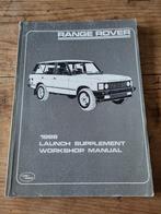 Range Rover Classic 1986 Launch Supplement Workshop Manual, Ophalen of Verzenden