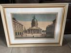 Opticaprent Pantheon, 18e eeuw, handgekleurd, Antiek en Kunst, Ophalen of Verzenden