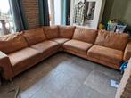 Fijne cognac kleurige hoekbank te koop, Ophalen, Gebruikt