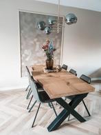 Hanglamp goud met glasbollen, Glas, Modern, Zo goed als nieuw, Ophalen