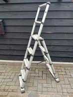 Telescopische ladder trap dubbele trap, Doe-het-zelf en Verbouw, Ladders en Trappen, Ophalen, 2 tot 4 meter