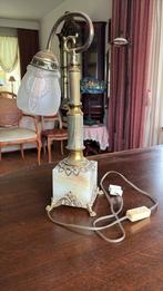 Antieke Bureaulamp met Marmeren Voet, Ophalen