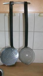 Zwart emaille lepels, Ophalen of Verzenden
