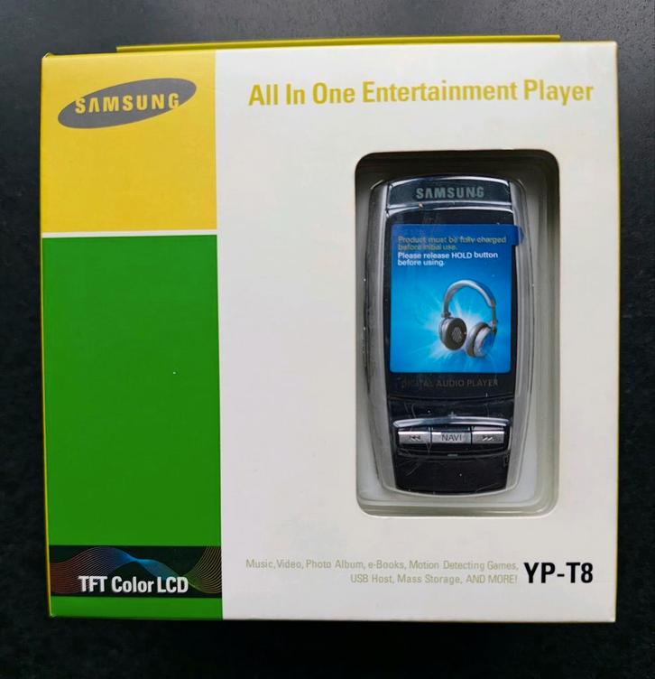 Samsung YP-T8 MP3 speler - Nieuw in doos, Audio, Tv en Foto, Mp3-spelers | Overige merken, Nieuw, Minder dan 2 GB, Overige merken