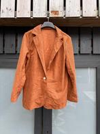Nieuwe bruin oranje blazer corduroy cognac maat L, Ophalen of Verzenden, Nieuw, Maat 38/40 (M), Bruin
