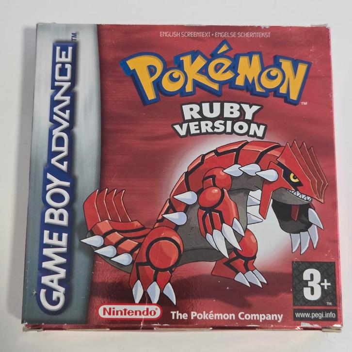GBA - Pokemon Ruby Version CIB, Spelcomputers en Games, Games | Nintendo Game Boy, Zo goed als nieuw, Avontuur en Actie, 1 speler
