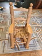 Rieten miniatuur schommelstoel, Ophalen of Verzenden, Gebruikt
