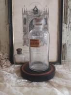 Antieke apothekersfles met etiket, Antiek en Kunst, Curiosa en Brocante, Ophalen of Verzenden