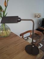 Bronzen burealamp, Huis en Inrichting, Lampen | Tafellampen, Ophalen, Gebruikt, 50 tot 75 cm, Landelijk
