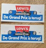 2x Sticker KNAC/NAV/LEVIS De Grand Prix is terug Zandvoort, Verzamelen, Ophalen of Verzenden, Zo goed als nieuw