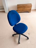 Burostoel - 4-wiels - blauw, Ophalen, Gebruikt, Blauw, Bureaustoel