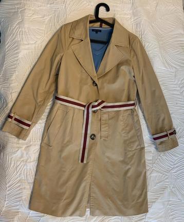 Esprit camel trenchcoat met contrasterende bandjes maat S beschikbaar voor biedingen
