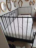 Ikea metalen eenpersoonsbed, Huis en Inrichting, Slaapkamer | Bedden, 90 cm, Eenpersoons, Zwart, Ophalen of Verzenden