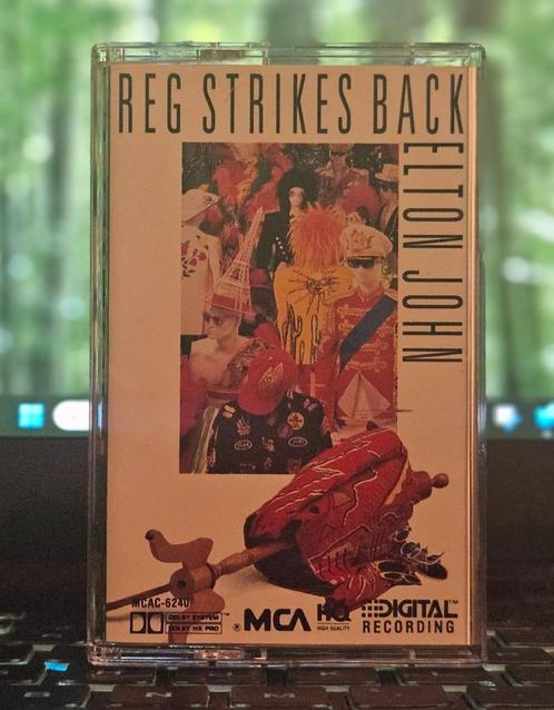Elton john - reg strikes back - Cassette, Cd's en Dvd's, Cassettebandjes, Gebruikt, Origineel, Pop, 1 bandje, Verzenden