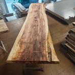 Boomstam blad tafel Cypress 2650x800/650 mm behandeld., Ophalen, Nieuw