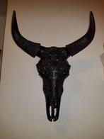 Design tribal stierenschedel wandskulptur, Ophalen of Verzenden, Zo goed als nieuw