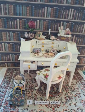 Bibliotheek  accessoires diverse 1:12 beschikbaar voor biedingen