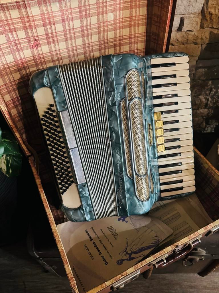 Charron Frères Accordeon - Vintage uit ca 1960 met koffer, Overige merken, Gebruikt, Overige formaten, Met koffer
