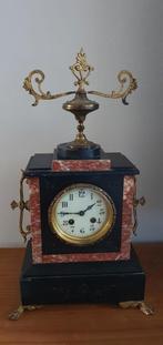 Marmeren pendule, Franse klok, 1850-1900, Antiek en Kunst, Antiek | Klokken, Ophalen