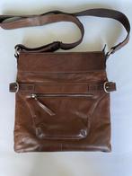 Bruin leren damestas Spikes and Sparrow met schouderriem, Ophalen of Verzenden, Gebruikt, Bruin, Handtas