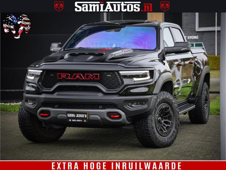 Dodge Ram 1500 TRX 702 PK 6.2 V8 | RED LINE | HELLCAT | RODE, Auto's, Dodge, Bedrijf, Te koop, RAM 1500, 360° camera, 4x4, ABS