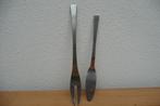 klein mes en vork stainless (658), Ophalen of Verzenden, Gebruikt, Rvs of Chroom, Los bestek