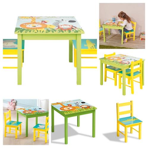 Kinder tafeltje met twee stoeltjes dieren print nieuw doos, Kinderen en Baby's, Kinderkamer | Tafels en Stoelen, Nieuw, Tafel(s) en Stoel(en)