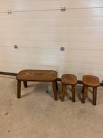 Set 3 bijzettafeltjes, Antiek en Kunst, Antiek | Meubels | Tafels, Ophalen