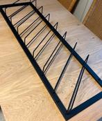 Wijnrek zwart, Wandkapstok, Ophalen of Verzenden, Zo goed als nieuw, Minder dan 100 cm